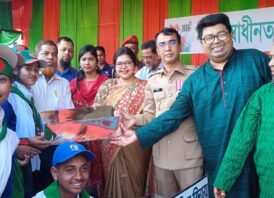 মনোহরগঞ্জে স্বাধীনতা দিবসে বীর মুক্তিযোদ্ধাদের সংবর্ধনা