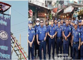 মাধবপুরে ঈদকে সামনে রেখে আইনশৃঙ্খলায় পুলিশ তৎপর