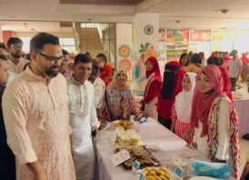 বাংলা নববর্ষ কে স্বাগত জানিয়ে বিএনপি নেতা আমিনুল হকের বৈশাখী শোভাযাত্রা
