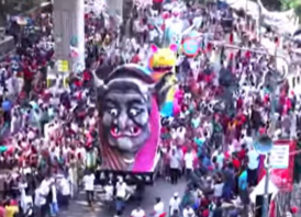 শোভাযাত্রায় অংশ নিয়েছে ২৮টি জাতিগোষ্ঠী