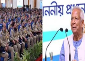 যুদ্ধাবস্থায় আছি, পুলিশকে সজাগ থাকতে হবে: প্রধান উপদেষ্টা
