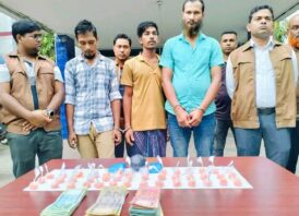 জামালপুরে ডিবি পুলিশের অভিযানে ৪ হাজার পিস ইয়াবা সহ ৩ মাদক কারবারি গ্রেফতার