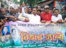 দেশে স্থিতিশীল এর জন্য নির্বাচিত সরকারের বিকল্প নাই –মনিরুজ্জামান মন্টু