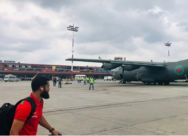 বিশেষ ফ্লাইটে নেপাল থেকে রওনা হয়েছে জাতীয় ফুটবল দল