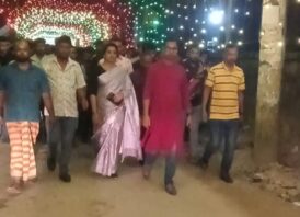 গৌরীপুরে শারদীয় দুর্গোৎসবে পৌরসভার পূজা মণ্ডপ পরিদর্শক করেন আলী আকবর আনিছ