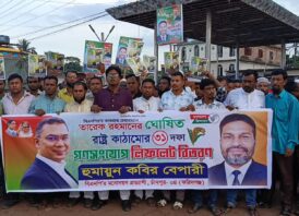 রাষ্ট্র কাঠামো নির্মাণে  বিএনপি’র ৩১দফার লিফলেট বিতরণ 