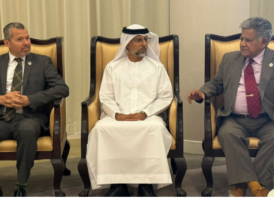 আরব আমিরাতের জ্বালানি ও অবকাঠামো মন্ত্রীর সঙ্গে নৌপরিবহন উপদেষ্টার বৈঠক