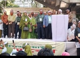 প্রফেশনাল বিসিএস চালুসহ আট দফা দাবিতে নার্স-মিডওয়াইফদের মহাসমাবেশ