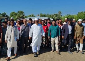 দেলুটি ইউনিয়নে এমপি প্রার্থী মাও. আবুল কালাম আজাদের গণসংয়োগ ও মতবিনিময়