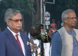 শিখা অনির্বাণে রাষ্ট্রপতি ও প্রধান উপদেষ্টার শ্রদ্ধা