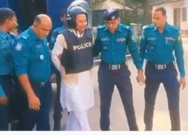 সাক্ষ্যগ্রহণ শুরু, হাসতে হাসতে ট্রাইব্যুনালে ঢুকলেন ইনু