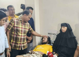 ক্যান্সারে আক্রান্ত মা ও জটিল রোগে ভোগা ছেলের পাশে তারেক রহমান