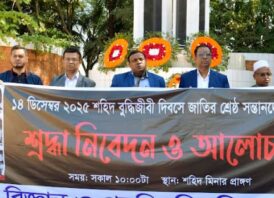 নোবিপ্রবিতে যথাযোগ্য মর্যাদায় শহিদ বুদ্ধিজীবী দিবস পালিত