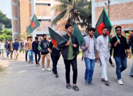 মহান বিজয় দিবস উপলক্ষে শেকৃবি ছাত্রদলের বিজয় র‍্যালি অনুষ্ঠিত