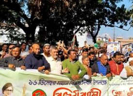 মহান বিজয় দিবসে সুনামগঞ্জ-৪ আসনে ধানের শীষের প্রার্থী এড. নুরুল ইসলামের নেতৃত্বে জেলা বিএনপির বিজয় র‌্যালী শহীদের স্মরণে পুষ্পস্তবক অর্পণ