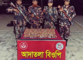 সাপাহার সীমান্তে বিজিবির অভিযানে ১০ হাজার পিস ট্যাপেন্টাডল উদ্ধার