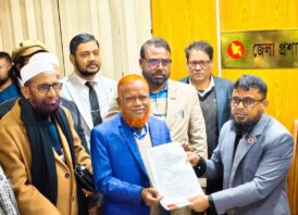 সুশাসন,শান্তি ও পরিবর্তনের লক্ষ্যে দাঁড়িপাল্লা প্রতীকের মনোনয়নপত্র দাখিল –নূরুল ইসলাম বুলবুল