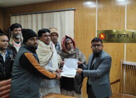 চাঁপাইনবাবগঞ্জ-৩ আসনে জেএসডির প্রার্থী সুমন খাঁনের মনোনয়নপত্র দাখিল