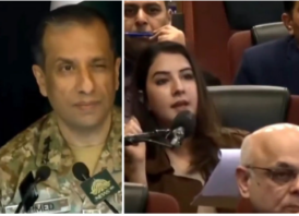 সংবাদ সম্মেলনে নারী সাংবাদিককে চোখ মেরে বিতর্কে আইএসপিআর প্রধান