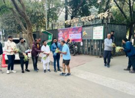 বিচারপতি শাহাবুদ্দিন পার্কে তারেক রহমানের পক্ষ থেকে ‘তারুণ্যের শক্তি’র শুভেচ্ছা বিনিময় ও গণসংযোগ