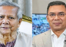 নবনির্বাচিত প্রধানমন্ত্রীর সঙ্গে শুভেচ্ছা বিনিময় বিদায়ী প্রধান উপদেষ্টার