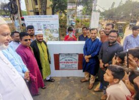 শ্রীমঙ্গলে রাস্তা ও কালভার্ট মেরামতের উদ্বোধন