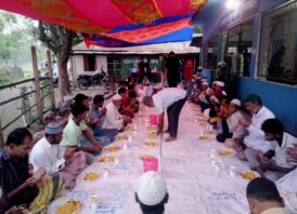 গৌরীপুরে সাংবাদিক ঐক্য ফোরামের সভাপতি শাহজাহান কবির হিরার অর্থায়নে দোয়া ও ইফতার মাহফিল অনুষ্ঠিত