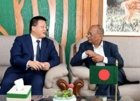 পরিবেশ, বন ও জলবায়ু পরিবর্তন মন্ত্রণালয়ের মন্ত্রী আবদুল আউয়াল মিন্টু-এঁর সাথে বাংলাদেশে নিযুক্ত চীনের মান্যবর রাষ্ট্রদূতের সাক্ষাৎ
