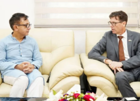 শিল্পমন্ত্রীর সঙ্গে নরওয়ে রাষ্ট্রদূতের সৌজন্য সাক্ষাৎ