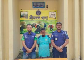 শ্রীমঙ্গল থানা পুলিশের অভিযানে মাদক ৩কেজি গাঁজাসহ মাদক কারবারী গ্রেফতার