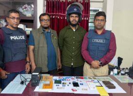 মৌলভীবাজারের বড়লেখা সীমান্ত দিয়ে ভারতে পালিয়ে যাওয়ার সময় নিষিদ্ধ ঘোষিত উগ্রবাদী সংগঠনের এক সদস্য গ্রেফতার