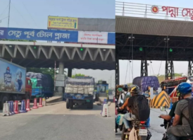 ঈদযাত্রায় পদ্মা-যমুনা সেতুতে ৬৩ কোটি ৮০ লাখ টাকার টোল আদায়