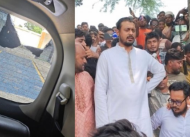 নাসীরুদ্দীন পাটওয়ারীর গাড়িবহরে হামলা