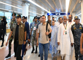 মৌলভীবাজারের শ্রীমঙ্গল এসে পৌঁছেছেন প্রধানমন্ত্রী