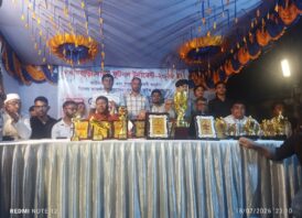 নবাববাড়ি নাইট ফুটবল ফাইনাল খেলা ও পুরস্কার বিতরণ অনুষ্ঠিত