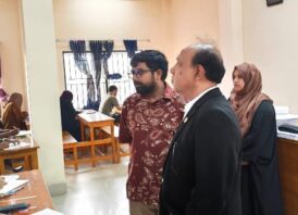 নোবিপ্রবি উপাচার্যের আইসিটি সেল ও পরীক্ষার হলসমূহ পরিদর্শন