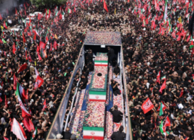 তেহরানে খামেনির শেষযাত্রা শুরু, লাখো মানুষের ঢল