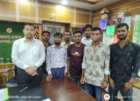 নবাগত ইউএনওর সঙ্গে ভোরের আলোর সৌজন্য সাক্ষাৎ