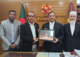 অ্যাটর্নি জেনারেলের সঙ্গে নোবিপ্রবি উপাচার্যের সৌজন্য সাক্ষাৎ