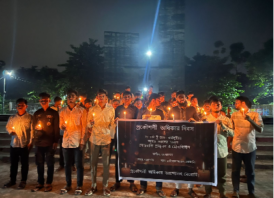 প্রকৌশলী অধিকার দিবসে বেরোবিতে মোমবাতি প্রজ্বলন ও মৌন মিছিল